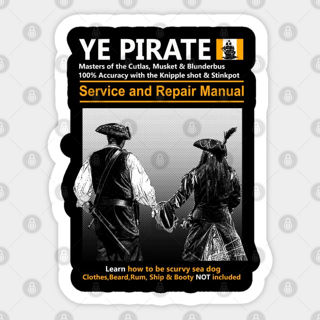 Ye Pirate Sticker by outlawalien